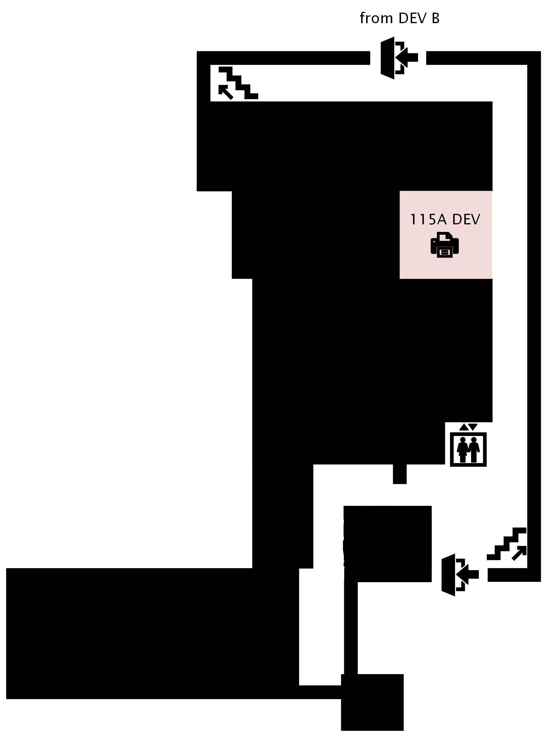 Map of the 1st floor of the DeVos building